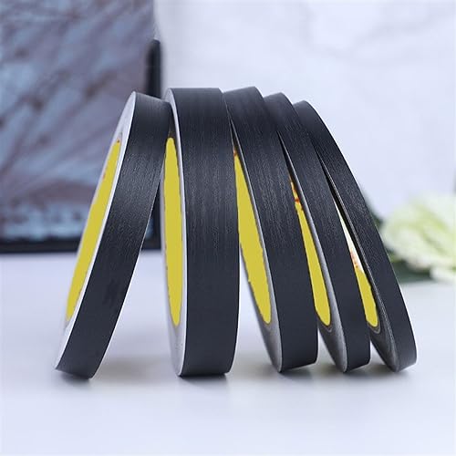 MTADSBKFP Flexible Laminatleisten, 82ft Selbstklebende Wand Decke Tür Grenze Kanten Streifen 0,5-5cm Breite Multicolor(Black Wood Grain,4CM(W)) von MTADSBKFP