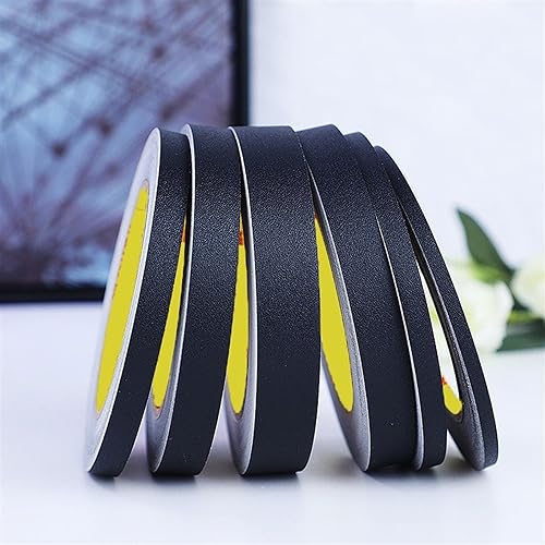 MTADSBKFP Flexible Laminatleisten, 82ft Selbstklebende Wand Decke Tür Grenze Kanten Streifen 0,5-5cm Breite Multicolor(Matte Black,2.5CM(W)) von MTADSBKFP