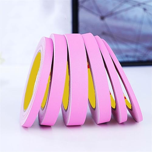 MTADSBKFP Flexible Laminatleisten, 82ft Selbstklebende Wand Decke Tür Grenze Kanten Streifen 0,5-5cm Breite Multicolor(Matte Deep Pink,0.5CM(W)) von MTADSBKFP