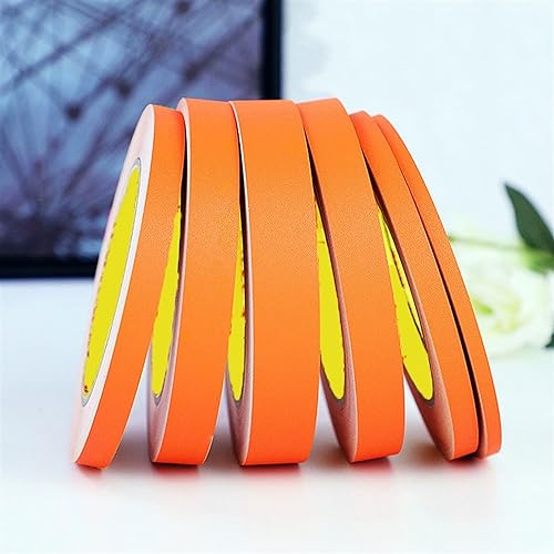 MTADSBKFP Flexible Laminatleisten, 82ft Selbstklebende Wand Decke Tür Grenze Kanten Streifen 0,5-5cm Breite Multicolor(Matte Orange,1.5CM(W)) von MTADSBKFP