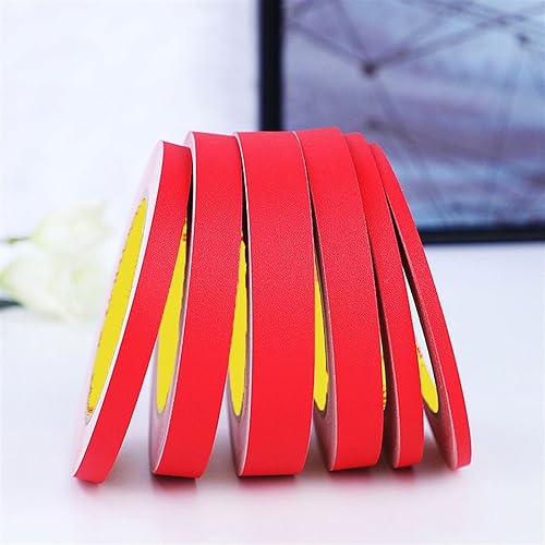 MTADSBKFP Flexible Laminatleisten, 82ft Selbstklebende Wand Decke Tür Grenze Kanten Streifen 0,5-5cm Breite Multicolor(Matte Red,1CM(W)) von MTADSBKFP
