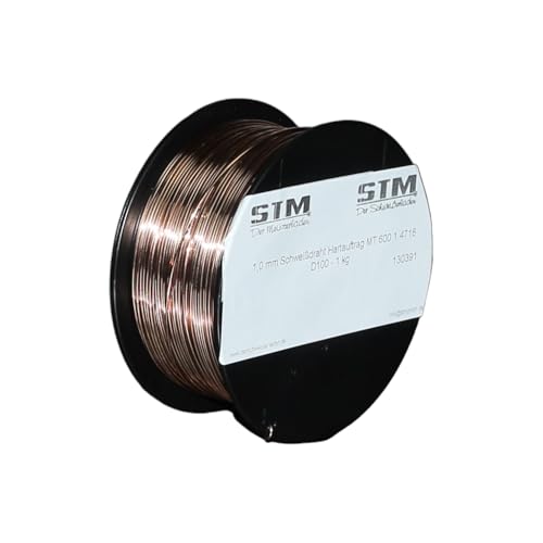 MTC Schweißdraht Hartauftrag MT 600 HB 1.4718 1,0 mm 0,5-15KG D100 D200 K300 (D100, 1 Kg) von MTC