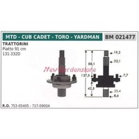 Messernabe Rasentraktor Mähwerk Flachmäher 91cm MTD 021477 von MTD