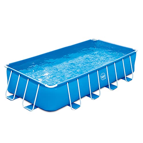 MTF Frame Rectangular Pool Wicker- 4.88 x 2.44 x 1.07m New All IN, 3EXB0568, Blau von MTF