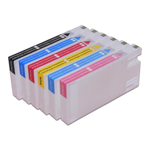 MTGUIWF 200 ml kompatibles Tintenpatronen-Set mit 6 Farben Kompatibel mit D700-Drucker T7821 T7826 Farbstofftinte von MTGUIWF