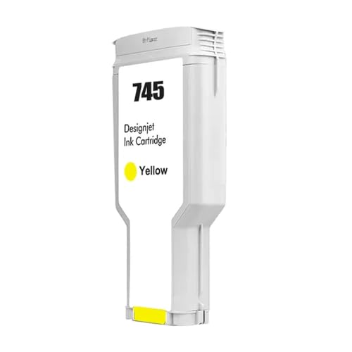 MTGUIWF 300 ml kompatible Tintenpatrone Kompatibel mit HP745 DesignJet Z2600 Z5600 Drucker-Plotter-Tintenstrahl-Tintenpatrone(745-Y) von MTGUIWF