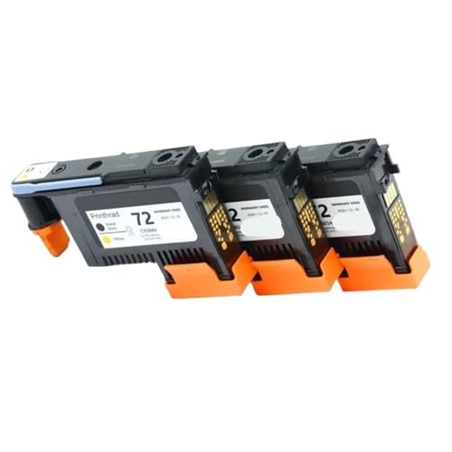 MTGUIWF 72 Druckkopf C9380A C9383A C9384A Kompatibler Druckkopf Kompatibel mit Designjet T610 T620 T770 T790 T795 T1100 T1120 T1200 T1300 T2300(1SET - 3 PCS) von MTGUIWF