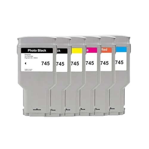 MTGUIWF 745 Kompatible wiederaufbereitete Tintenpatrone 300 ml Kompatibel mit DesignJet Z2600 Z5600 Drucker mit Chip von MTGUIWF