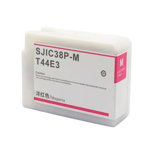 MTGUIWF China T44e1 SJIC38P Pigmenttintenpatrone, kompatibel mit ColorWorks CW-C6030A CW-C6030P CW-C6530A Etikettendrucker von MTGUIWF