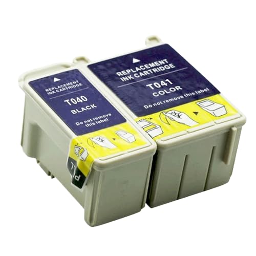 MTGUIWF Datasonic kompatible Tintenpatronen Kompatibel mit T040 T041 mit Chip Kompatibel mit Stylus C62 CX3200 C62 CX3200(1set) von MTGUIWF
