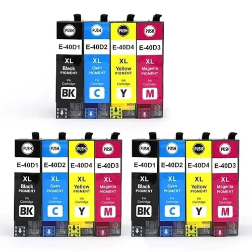 MTGUIWF Kompatible Inkjet-Pigmenttintenpatrone T40D1 T40D2 T40D3 T40D4 Kompatibel mit SureColor SC-T2100 SC-T3100 SC-T5100(3set) von MTGUIWF
