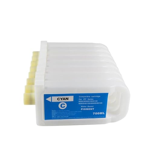 MTGUIWF Kompatible Leere 8-Farben-Nachfülltintenpatrone Kompatibel mit IPF-8400 IPF-9400 Drucker von WINNERJET von MTGUIWF