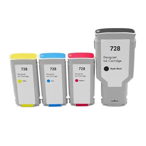 MTGUIWF Kompatible Tintenpatrone Kompatibel mit 728 728XL 130 ml 300 ml Kompatibel mit DesignJet T730 T830 F9J68A F9J67A F9J66A(6 Set) von MTGUIWF
