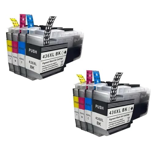 MTGUIWF Kompatible Tintenpatrone LC436XL Kompatibel mit MFC-J4340DW J4440DW J4540DW J5855DW J5955DW J6555DW J6955DW J6957DW Drucker von MTGUIWF