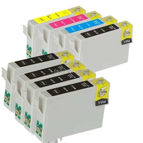 MTGUIWF Kompatible Tintenpatrone T0731 73 73N Kompatibel mit Drucker CX5500 CX5501 CX5505 CX5600 CX5900 CX6900F CX7300 CX9300F C79 C90 C92(1 Set ADD 4 Black) von MTGUIWF