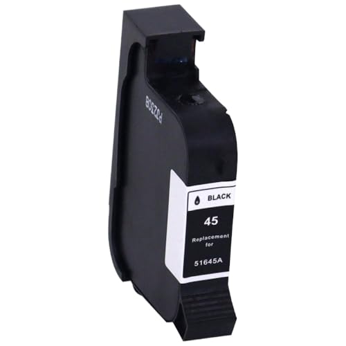 MTGUIWF Kompatible wiederaufbereitete Schwarze Tintenpatrone 51645A Kompatibel mit die Modelle Deskjet 710c 830c 810c 812c 815c 850c von MTGUIWF