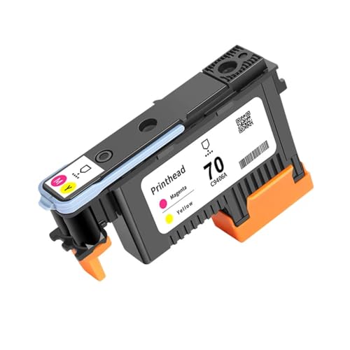 MTGUIWF Kompatibler Ersatzdruckkopf Kompatibel mit HP70 C9404A C9405A C9406A C9407A Kompatibel mit Designjet Z2100 Z5200 Z3100 Z3200(1PC M and Y) von MTGUIWF