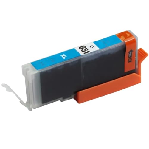 MTGUIWF PGI650XL CLI651XL kompatibles Tintenpatronenset Kompatibel mit MG5560 Drucker(4PCS 651 Cyan) von MTGUIWF