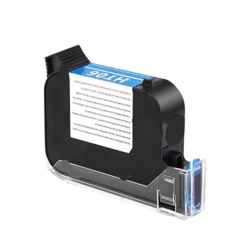 MTGUIWF Universelle, schnell trocknende Schwarze Tintenpatrone, 42 ml, Kompatibel mit Hand-Tintenstrahldrucker, 12,7 mm Druckhöhe, unverschlüsselte Tinte(2 Black Cartridge) von MTGUIWF