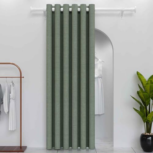 MTHGH Falttürvorhang,Mit Teleskopstange,Magnetischer Türvorhang mit Verdunkelung, Faltbarer Raumteiler für Bad/Schlafzimmer/Wohnzimmer, Akkordeon-Design(04,W180*H200cm) von MTHGH