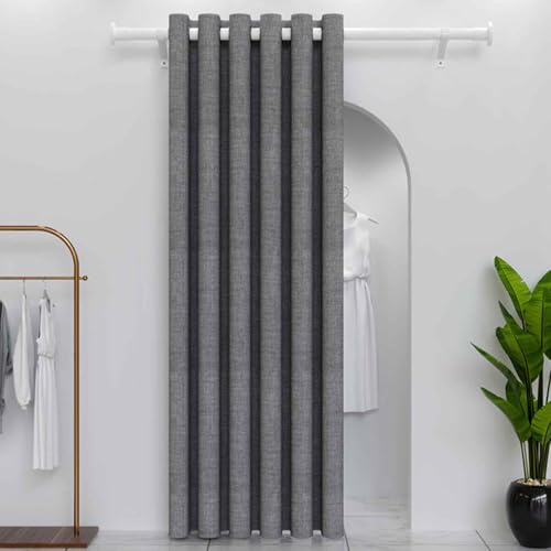 MTHGH Falttürvorhang,Mit Teleskopstange,Magnetischer Türvorhang mit Verdunkelung, Faltbarer Raumteiler für Bad/Schlafzimmer/Wohnzimmer, Akkordeon-Design(05,W100*H200cm) von MTHGH