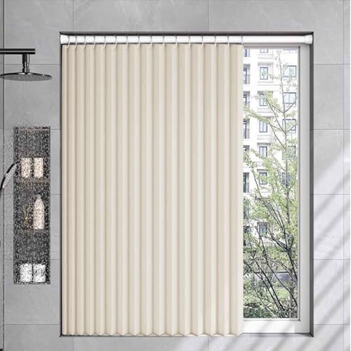 MTHGH Falttürvorhang,Mit Teleskopstange,Magnetischer Türvorhang mit Verdunkelung, Faltbarer Raumteiler für Bad/Schlafzimmer/Wohnzimmer, Akkordeon-Design(A,180W*200H) von MTHGH