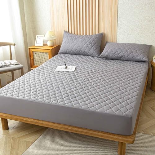 MTHGH Matratzenbezug Spannbettlaken Wasserdichtes MatratzenüBerzug Matratzenschoner Weich Und Atmungsaktiv Bettlaken Matratzenschutz Matratzen Topper BettwäSche(#13,180x220x30cm) von MTHGH