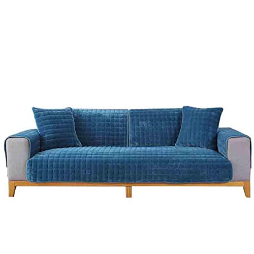 MTHGH Samt Sofa überzug 1 2 3 4 sitzer Sofa schutzdecke Dicker Plüsch Schonbezug Sofabezug Gesteppte Sofa Sitzkissen Couchbezüge rutschfeste Sofaschoner,darkblue-70x210cm MTHGH Samt Sofa überzug 1 2 3 4 sitzer Sofa schutzdecke Dicker Plüsch Schonbezug Sofabezug Gesteppte Sofa Sitzkissen Couchbezüge rutschfeste Sofaschoner,darkblue-70x210cm von MTHGH