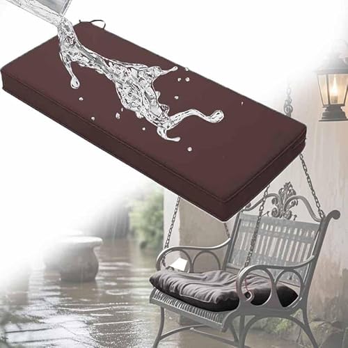 MTHGH Schaukel Auflage Cushion for Swing, Garden Swing Cushion,Wasserdichter, Abnehmbarer Bezug,Outdoor Kissen Wetterfest Mit Füllung Sitzauflagen Gartenmöbel(1,91 * 36 * 8cm) von MTHGH