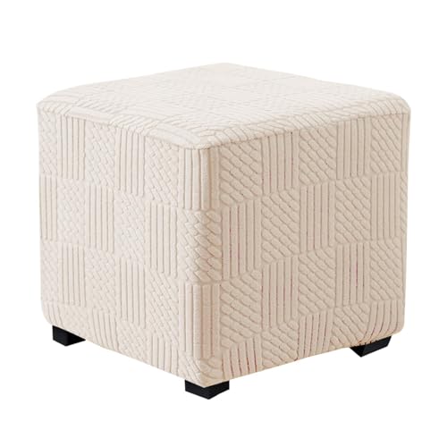 MTHGH Schonbezug Für Hocker Hockerbezug Rechteckig Pouf Hocker Stretch Hocker Bezug Fusshocker Bezug Sitzhocker Bezug üBerzug Hocker Protector Waschbar(H1,Small Size) von MTHGH