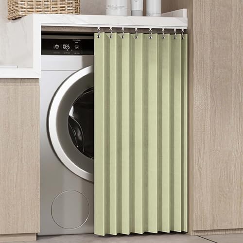 MTHGH Schrankvorhang Zum Schieben Vorhang Küchenschrank Schrank Vorhang Selbstklebend Vorhang Für Regal Staubdichter Verdunklungsvorhänge Vorhang Für Schrank(#4,75x100cm) von MTHGH