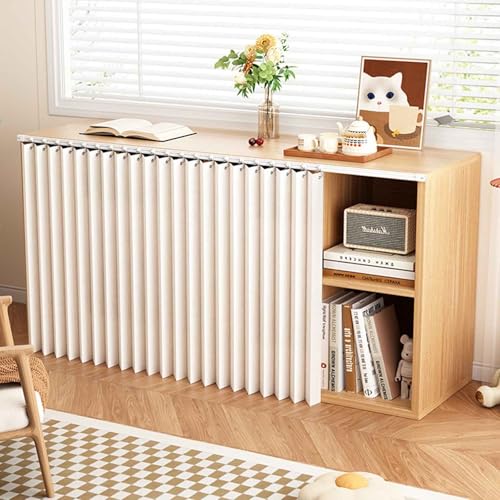 MTHGH Schrankvorhang Zum Schieben Vorhang Küchenschrank Vorhang Mit Schiene Schrank Vorhang Selbstklebend Raumteiler Vorhang Ohne Bohren Tür Vorhang Deko(#1,W140xH70cm) von MTHGH