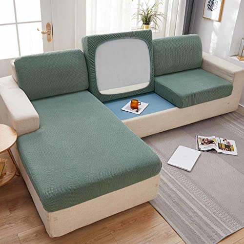 MTHGH Sofa Sitzkissenbezug,Stretch 4/3/2/1 Sitzer/L Form Samt Sofabezug Elastische Couch Kissenbezüge Husse Überzug Bezug Für Sofa Sitzkissen,C-M（60-90cm） von MTHGH