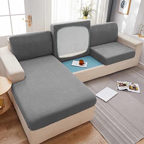 MTHGH Sofa Sitzkissenbezug,Stretch 4/3/2/1 Sitzer/L Form Samt Sofabezug Elastische Couch Kissenbezüge Husse Überzug Bezug Für Sofa Sitzkissen,F-2-seater（100-125cm） von MTHGH