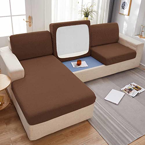 MTHGH Sofa Sitzkissenbezug,Stretch 4/3/2/1 Sitzer/L Form Samt Sofabezug Elastische Couch Kissenbezüge Husse Überzug Bezug Für Sofa Sitzkissen,O-Pillowcase(40x40cm) von MTHGH
