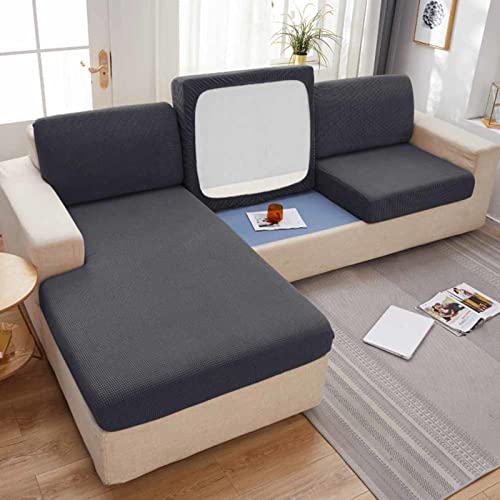 MTHGH Sofa Sitzkissenbezug,Stretch 4/3/2/1 Sitzer/L Form Samt Sofabezug Elastische Couch Kissenbezüge Husse Überzug Bezug Für Sofa Sitzkissen,Q-1-seater（50-65cm） von MTHGH
