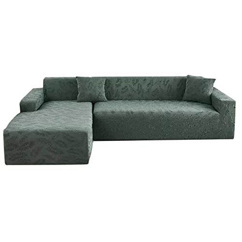 MTHGH Sofa überzug L Form Groß,sofabezug ecksofa,Sofaüberwurf Stretch Sofahusse Couchbezug für1/ 2/3/4 Sitzer Couch,F-235-300cm von MTHGH