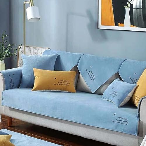 MTHGH Sofabezug Anti Rutsch Vintage Design Sofaschutz Sofaschoner,Hund Katze Überwurf Hundedecke Ecksofa Sofa Schutzdecke Schonbezug Sofa Abdeckung Sofaüberwurf Couchhusse (Blue A1, 70x120cm) von MTHGH