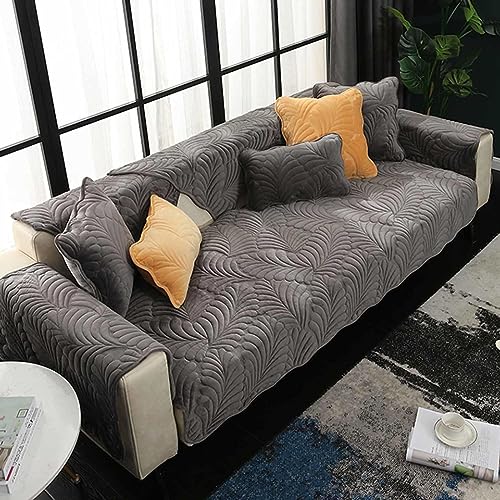 MTHGH Sofabezug Ecksofa I Form 1 2 3 4 Sitzer， Sofaschutz sofaschoner rutschfest Hund Katze ecksofa wasserdicht sofahusse couchbezug,darkgray1-110x180cm von MTHGH