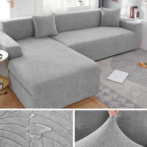 MTHGH Sofabezug Ecksofa I Form U Form Samt Wasserdichter Universal 1/2/3/4 Sitzer Sofa Überzug Couch Überzug Stretch Schutzdecke Sofaschutz Sofa Schutzdecke,E-185-230cm von MTHGH