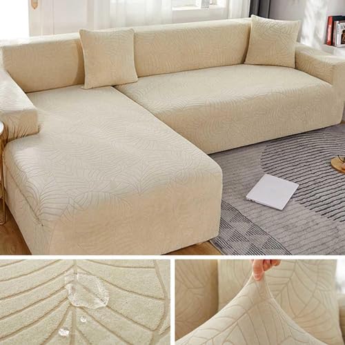 MTHGH Sofabezug Ecksofa I Form U Form Samt Wasserdichter Universal 1/2/3/4 Sitzer Sofa Überzug Couch Überzug Stretch Schutzdecke Sofaschutz Sofa Schutzdecke,F-235-300cm von MTHGH