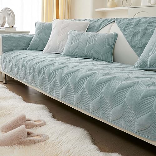 MTHGH Sofabezug rutschfeste Sofadecke，sofaschutz1 2 3 4-Seater L Shape Sofaschoner,Hund Katze Überwurf Hundedecke Ecksofa Sofa Schutzdecke Sofaschutz Hund Kratzschutz Katze (Light blue2, 70x120cm) von MTHGH