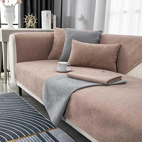 MTHGH Sofaschoner rutschfest Sitzfläche Wasserdicht I Form Katze Hund Ecksofa 3 Sitzer Sofa Überzug Ecksofa 2 Sitzer Couch Cover Schonbezug Sofa Couchbezug,E-70x210cm von MTHGH