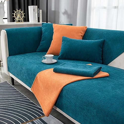 MTHGH Sofaschoner rutschfest Sitzfläche Wasserdicht I Form Katze Hund Ecksofa 3 Sitzer Sofa Überzug Ecksofa 2 Sitzer Couch Cover Schonbezug Sofa Couchbezug,A-90x160cm von MTHGH