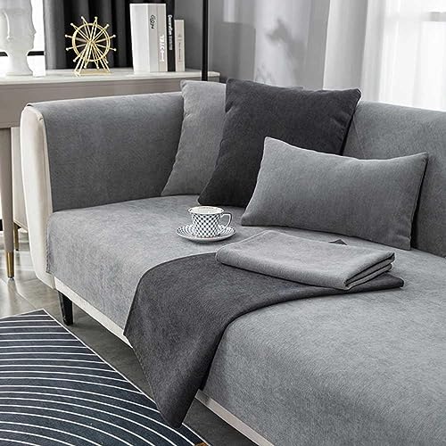 MTHGH Sofaschoner rutschfest Sitzfläche Wasserdicht I Form Katze Hund Ecksofa 3 Sitzer Sofa Überzug Ecksofa 2 Sitzer Couch Cover Schonbezug Sofa Couchbezug,D-70x150cm von MTHGH