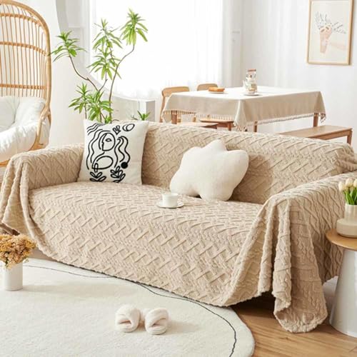 MTHGH Sofaüberwurf Decke Ecksofa L Form XXL Sofaüberwurf Samt rutschfest Decke Sofa Decken Für Sofa Sofadecke Couch Überwurf Thermo Sofadecke Tagesdecke Sofaüberwurf,G-180x320cm von MTHGH
