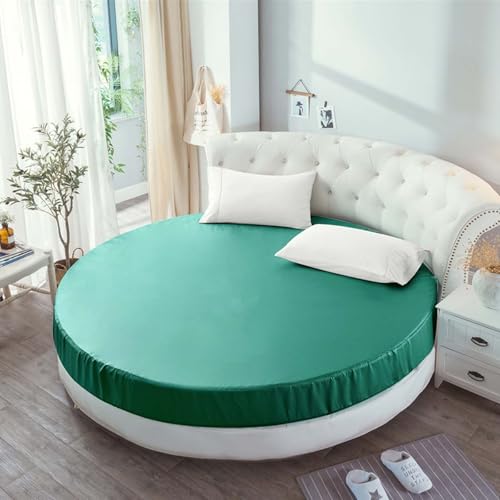 MTHGH Spannbettlaken Rund Matratzenbezug Wasserdichtes Matratzen Topper Matratzenschoner Weich Und Atmungsaktiv Bettlaken Bed Sheets BettwäSche Mattress Protector(#11,220x220CM) von MTHGH