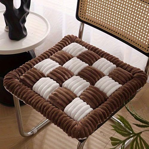 MTHGH Stuhlkissen 50 * 50cm Sitzkissen Futonmatte Tatami-Matte Langzeit-Sitzbodenstuhlmatte Büro-Esszimmerstuhlmatte Sitzauflagen Gartenmöbel Kissen für drinnen und draußen(a2) von MTHGH