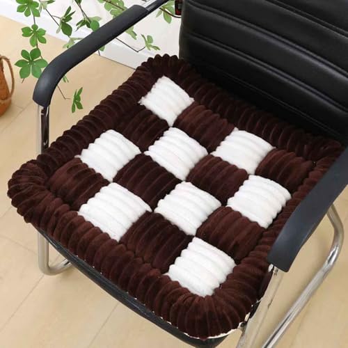 MTHGH Stuhlkissen 50 * 50cm Sitzkissen Futonmatte Tatami-Matte Langzeit-Sitzbodenstuhlmatte Büro-Esszimmerstuhlmatte Sitzauflagen Gartenmöbel Kissen für drinnen und draußen(a3) von MTHGH