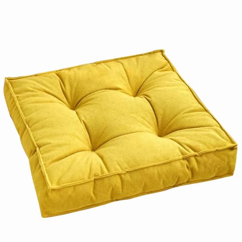 MTHGH Stuhlkissen Sitzkissen 45 * 45cm Futonmatte Tatami-Matte Langzeit-Sitzbodenstuhlmatte Büro-Esszimmerstuhlmatte Sitzauflagen Gartenmöbel Kissen für drinnen und draußen(B) von MTHGH
